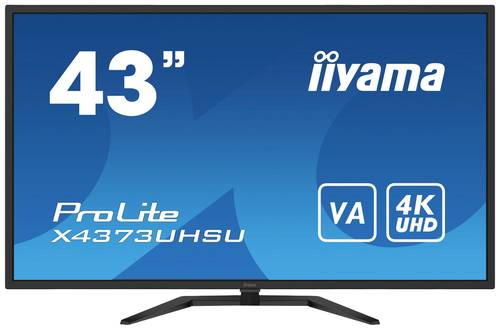 Iiyama ProLite X4373UHSU-B1 LED-Monitor EEK G (A - G) 108cm (42.5 Zoll) 3840 x 2160 Pixel 16:9 3 ms von Iiyama