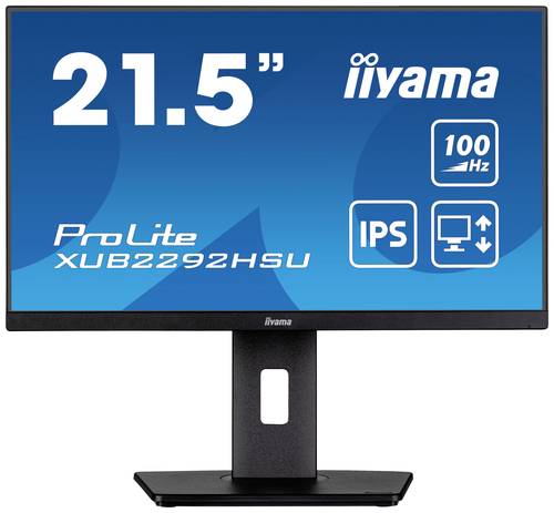 Iiyama ProLite XUB2292HSU-B6 LCD-Monitor EEK E (A - G) 54.6cm (21.5 Zoll) 1920 x 1080 Pixel 16:9 0.4 von Iiyama
