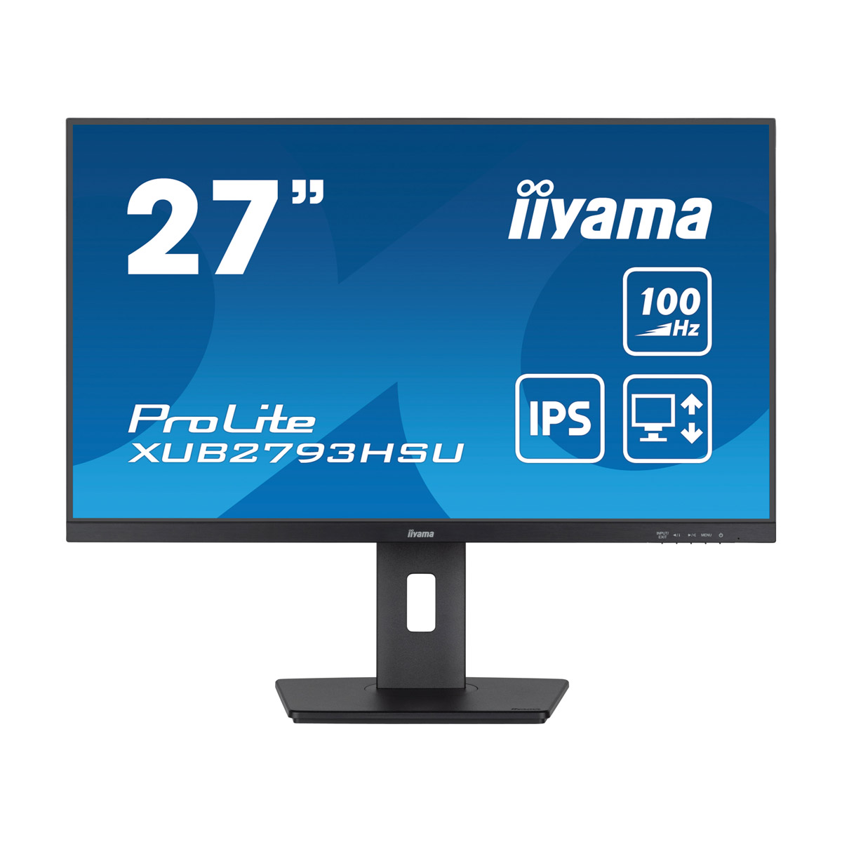 Iiyama ProLite XUB2793HSU-B7 Office Monitor 27" (68.6 cm) ,IPS, USB-Hub, 100Hz Bildwiederholrate von Iiyama