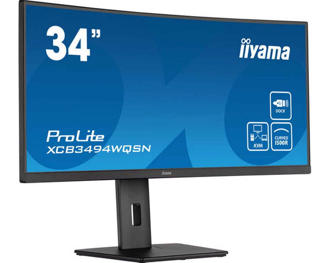 Iiyama TFT XCB3494WQSN 86.4cm black 34/3440x1440/DP/HDMI/KVM/curved/höv TFT-Monitor (3440 x 1440 px, UltraWide Quad HD, 0,4 ms Reaktionszeit, 120 Hz, VA, Curved, Adaptive-Sync, Lautsprecher, HDCP, Höhenverstellbar) Iiyama TFT XCB3494WQSN 86.4cm black 34/3440x1440/DP/HDMI/KVM/curved/höv TFT-Monitor (3440 x 1440 px, UltraWide Quad HD, 0,4 ms Reaktionszeit, 120 Hz, VA, Curved, Adaptive-Sync, Lautsprecher, HDCP, Höhenverstellbar) von Iiyama