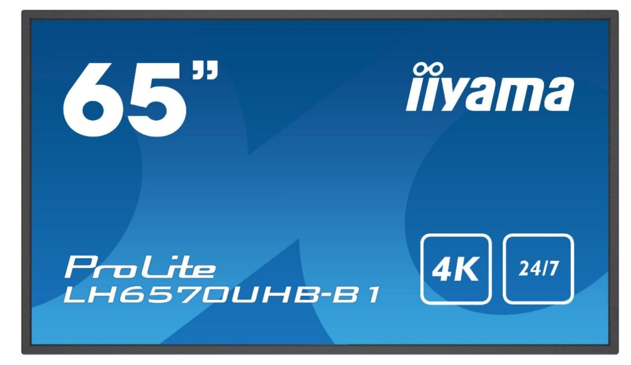 Iiyama Ultra Slim Line LH6570UHB-B1 Signage Display 164 cm (64,5 Zoll) 4K UHD... von Iiyama