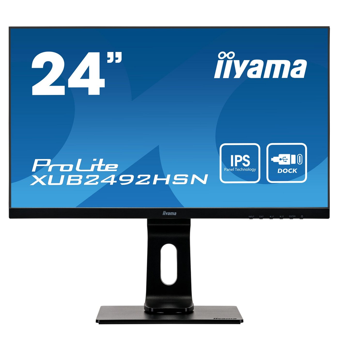 Iiyama XUB2492HSN-B1 TFT-Monitor (60,50 cm/23,8 , 1920 x 1080 px, Full HD, 4 ms Reaktionszeit, 75 Hz, IPS, USB C, USB-Hub, DisplayPort-Ausgang)" von Iiyama