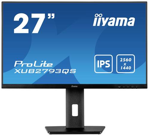 Iiyama XUB2793QS-B1 LED-Monitor EEK F (A - G) 68.6cm (27 Zoll) 2560 x 1440 Pixel 16:9 1 ms HDMI®, D von Iiyama