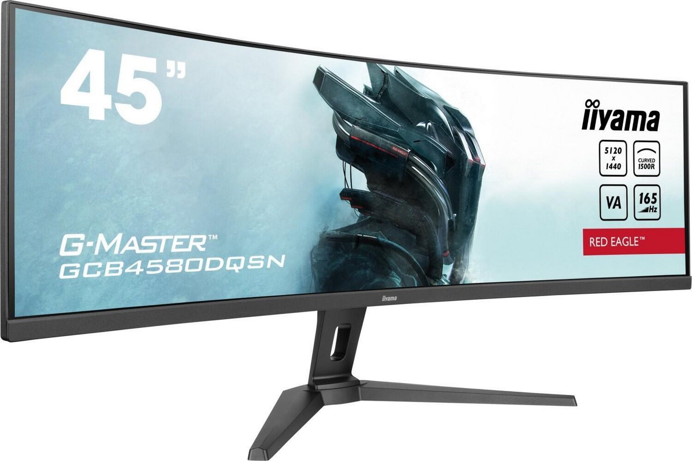 Iiyama iiyama G-MASTER GCB4580DQSN-B1 Gaming-LED-Monitor (sonstige, 1 ms Reaktionszeit, 165 Hz, VA Panel) von Iiyama