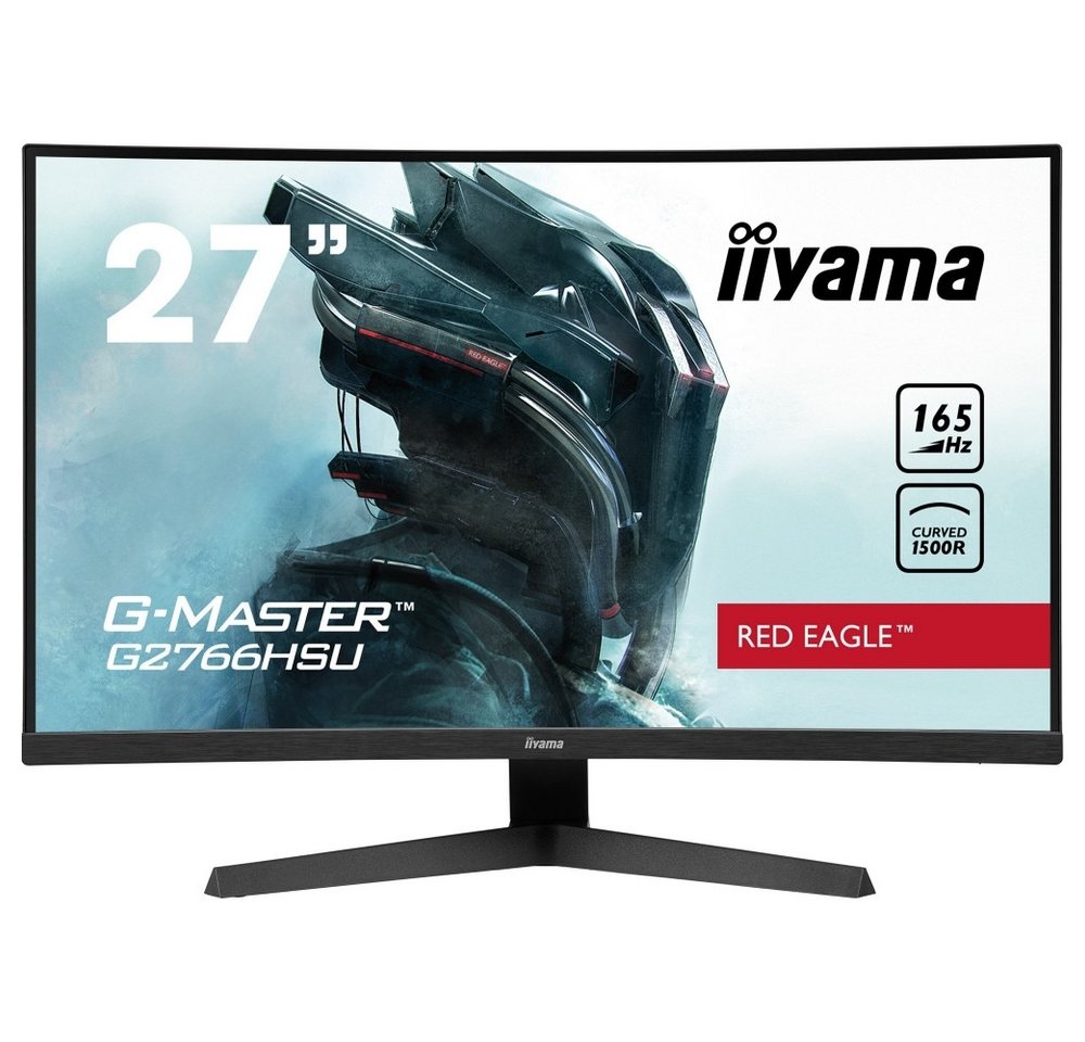 Iiyama iiyama G-Master G2766HSU-B1 27" Curved FHD Monitor TFT-Monitor (1920 x 1080 px, FHD, 1 ms Reaktionszeit, VA, 165 Hz Bildwiederholrate) von Iiyama