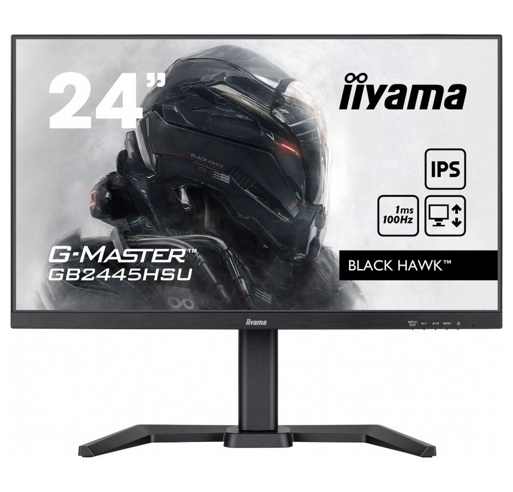 Iiyama iiyama G-Master GB2445HSU-B2 24 Zoll Monitor Gaming-Monitor (1920 x 1080 px, Full HD, 1.5 ms Reaktionszeit, LCD, Wasserfest und stoßfest) von Iiyama