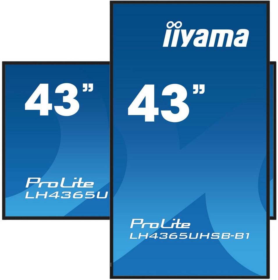 Iiyama iiyama PROLITE LH4365UHSB-B1 LED-Monitor (3.840 x 2.160 4K UHD, 8 ms Reaktionszeit, 60 Hz, IPS Panel) von Iiyama