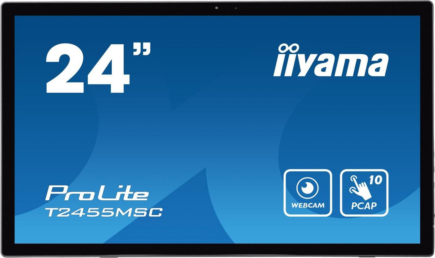 Iiyama iiyama ProLite T2455MSC-B1 TFT-Monitor (1.920 x 1.080 Full HD, 5 ms Reaktionszeit, 60 Hz, IPS Panel) von Iiyama