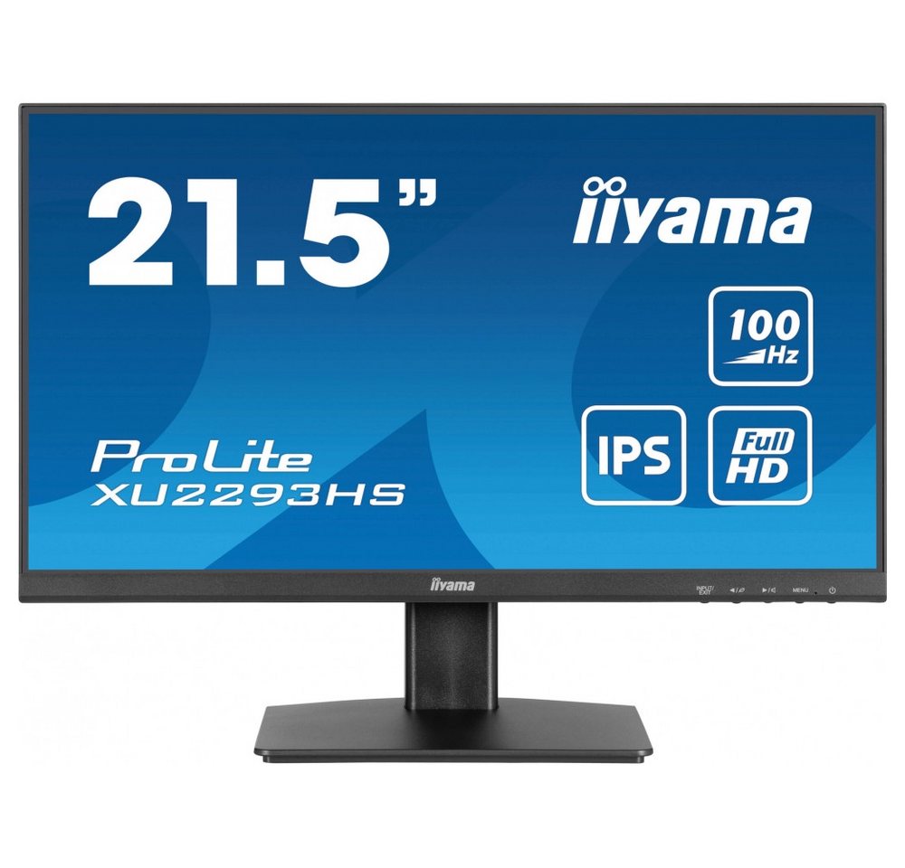 Iiyama iiyama ProLite XU2293HS-B6 21.5 Zoll LED-Monitor LED-Monitor (1920 x 1080 Pixel px, FullHD, 1 ms Reaktionszeit, IPS, IPS-Panel für lebendige Farben) von Iiyama