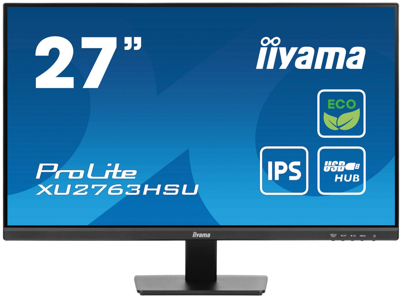 Iiyama iiyama ProLite XU2763HSU-B1 TFT-Monitor (1.920 x 1.080 Full HD, 3 ms Reaktionszeit, 100 Hz, IPS Panel) von Iiyama