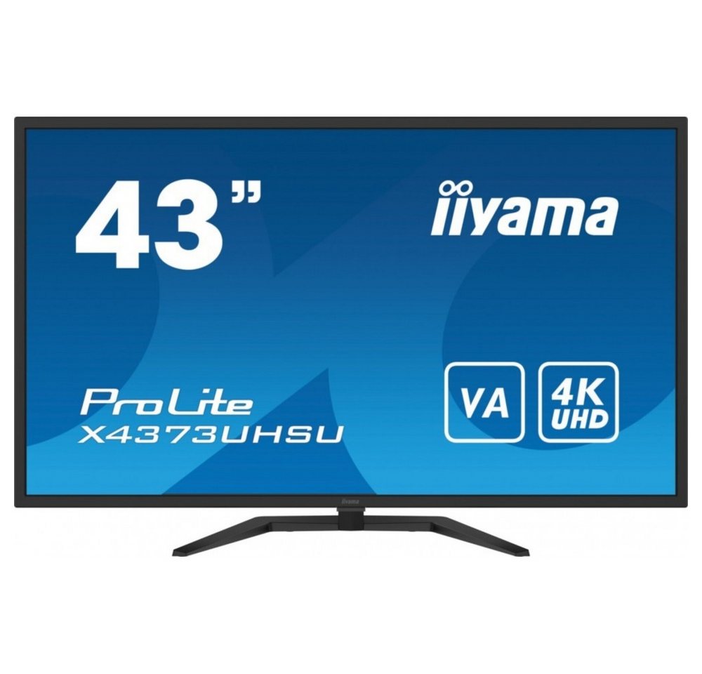 Iiyama iiyama X4373UHSU-B1 43 Zoll Ultra-HD Monitor LCD-Monitor (Ultra-HD 4K Auflösung px, Ultra-HD 4K, Ergonomisches Design) von Iiyama