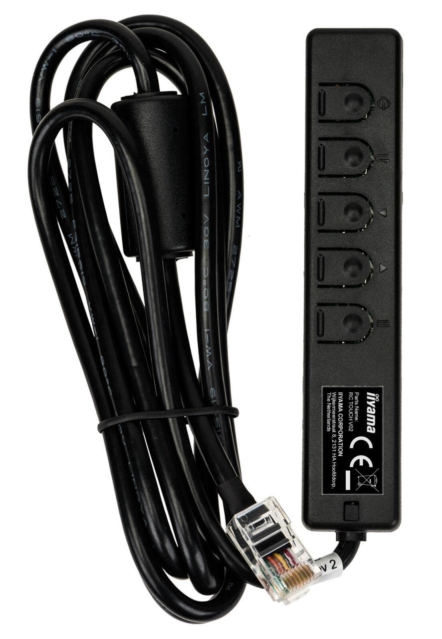 Iiyama portable Bedienleiste RC TOUCHV02 mit Kabel schwarz für ProLite TF3222... von Iiyama