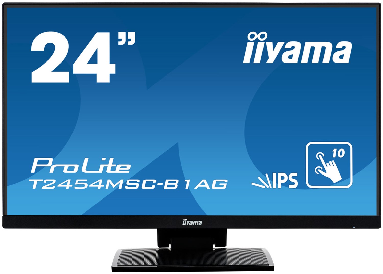 ProLiteT2454MSC-B1AG 61 cm (24") Touch-Monitor mit LED-Technik mattschwarz / F von Iiyama