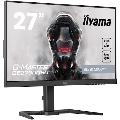 iiyama G-Master GB2730QSU-B5 Silver Crow 68.6 cm (27") WQHD TN Monitor DP/DVI/HD von Iiyama