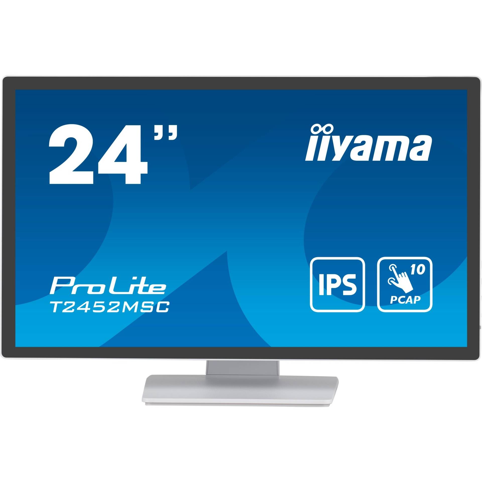 iiyama ProLite Computerbildschirm 60,5 cm (23.8) 1920 x 1080 Pixel Full HD LCD Touchscreen Multi-Nutzer Weiß (T2452MSC-W1) von Iiyama