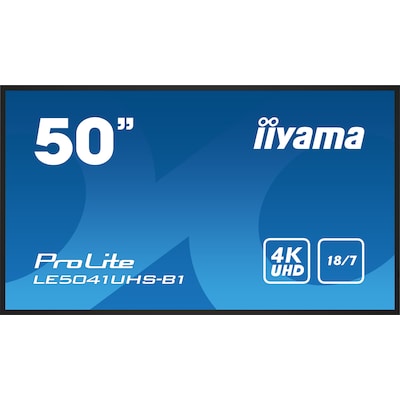 iiyama ProLite LE5041UHS-B1 125,7cm (50") 4K UHD Monitor LED VGA/HDMI LS von Iiyama