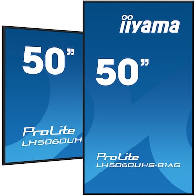 iiyama ProLite LH5060UHS-B1AG 125,7cm (49.5") 4K UHD Signage Monitor HDMI/RJ45 von Iiyama