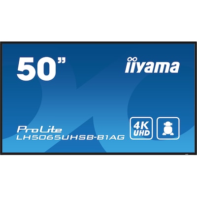 iiyama ProLite LH5065UHSB-B1AG 125,7cm (50") 4K UHD Signage Monitor DP/HDMI/RJ45 von Iiyama