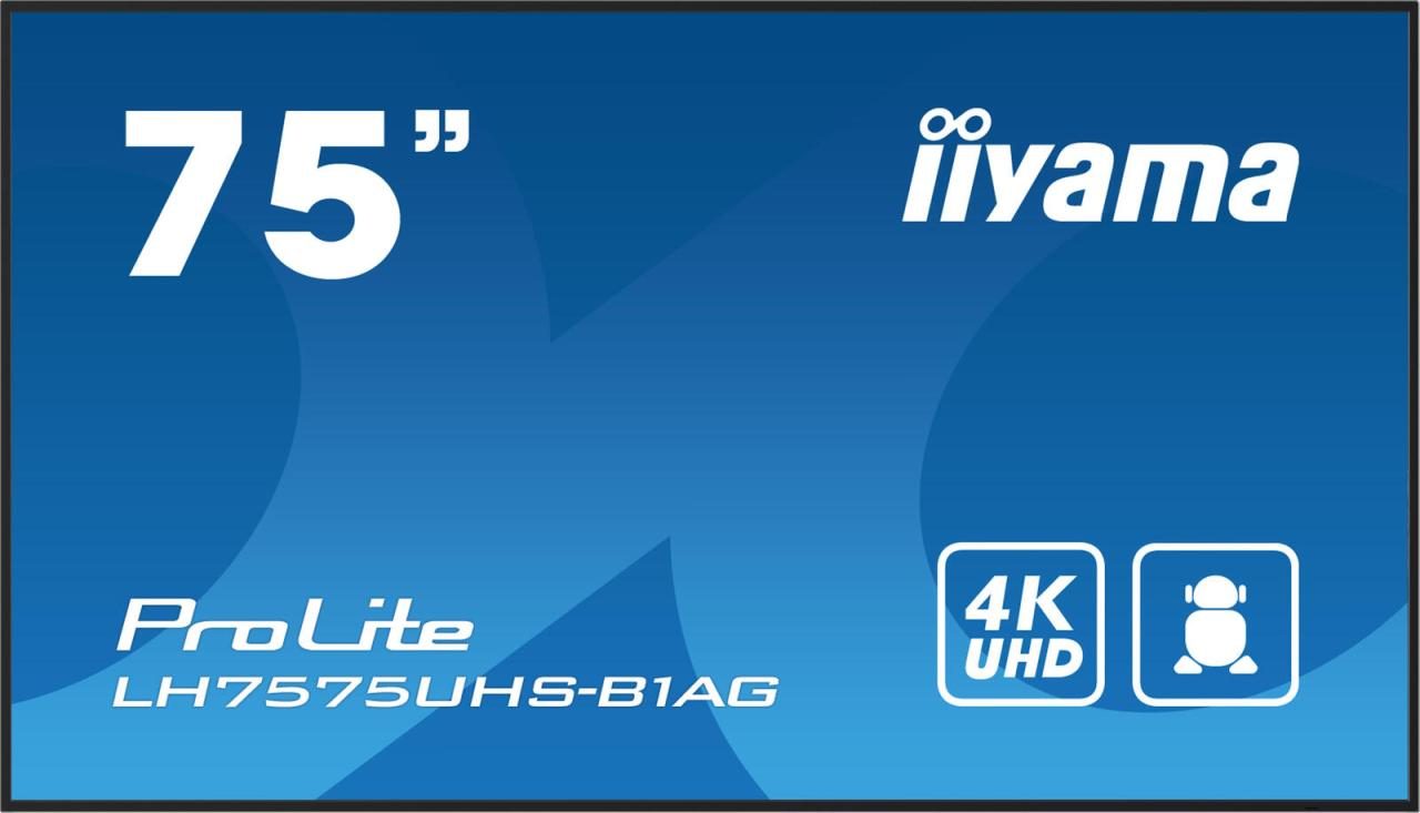 iiyama ProLite LH7575UHS-B1AG Signage Display 189,3cm (75 Zoll) von Iiyama