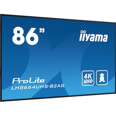 iiyama ProLite LH8664UHS-B2AG 217,4cm (85,6") 4K Digital Signage Monitor 16:9 HDMI/USB/LAN 60Hz 8ms von Iiyama