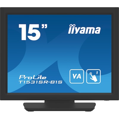 iiyama ProLite T1531SR-B1S 38cm (15") XGA IPS Touch-Monitor VGA HDMI DP von Iiyama