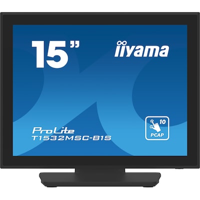 iiyama ProLite T1532MSC-B1S 38cm (15") 10-Punkt Multitouch-Monitor XGA TN VGA DP von Iiyama