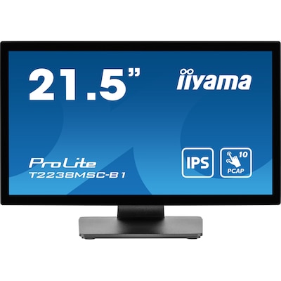 iiyama ProLite T2238MSC-B1 54,5cm (21,5") FHD IPS Multitouch-Monitor HDMI/DP/USB von Iiyama