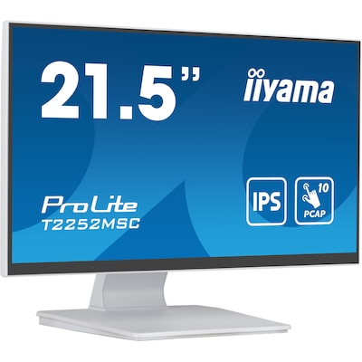 iiyama ProLite T2252MSC-W2 54,5cm (21,5") FHD IPS Multitouch-Monitor HDMI/DP/USB von Iiyama