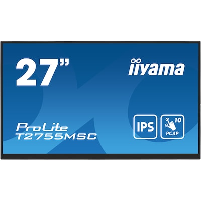iiyama ProLite T2755MSC-B1 68,6cm (27") FHD IPS Multi-Touch Monitor HDMI/DP/USB von Iiyama