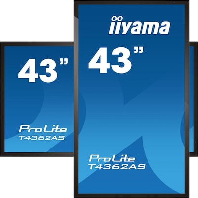 iiyama ProLite T4362AS-B1 108cm (43") 4K UHD Monitor HDMI Touchscreen von Iiyama