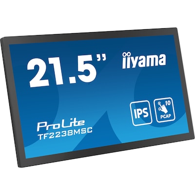 iiyama ProLite TF2238MSC-B1 55cm (21,5") FHD IPS Touch-Monitor HDMI/DP/USB 5ms von Iiyama