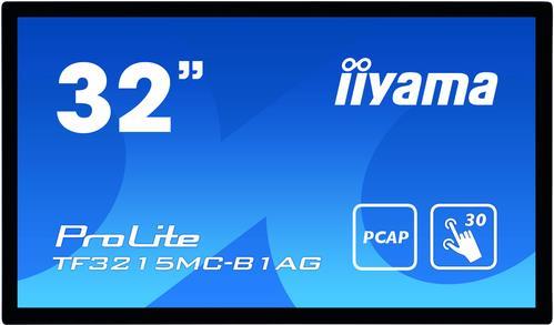 iiyama ProLite TF3215MC-B1AG - LED-Monitor - 80 cm (31.5) - offener Rahmen - Touchscreen - 1920 x 1080 Full HD (1080p) - A-MVA3 - 500 cd/m² - 3000:1 - 8 ms - HDMI, VGA - Schwarz von Iiyama