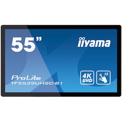 iiyama ProLite TF5539UHSC-B1AG 139cm (55") 4K UHD Touch Monitor HDMI/DP/VGA von Iiyama