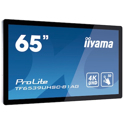 iiyama ProLite TF6539UHSC-B1AG 165cm (65") 4K UHD Touch Monitor HDMI/DP/VGA von Iiyama