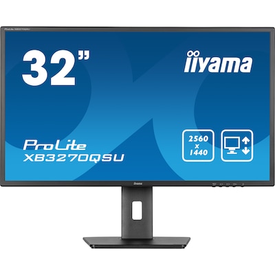 iiyama ProLite XB3270QSU-B1 80cm (31.5") WQHD IPS Monitor HDMI/DP/USB 3ms von Iiyama