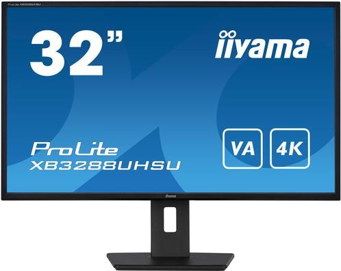 iiyama ProLite XB3288UHSU-B5 Computerbildschirm 80 cm (31.5) 3840 x 2160 Pixel 4K Ultra HD LCD Schwarz [Energieklasse G] (XB3288UHSU-B5) von Iiyama