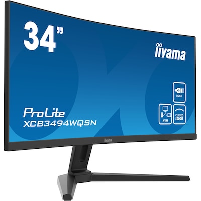 iiyama ProLite XCB3494WQSN-B5 86,4cm (34") UWQHD VA Curved Monitor HDMI/DP/USB-C von Iiyama