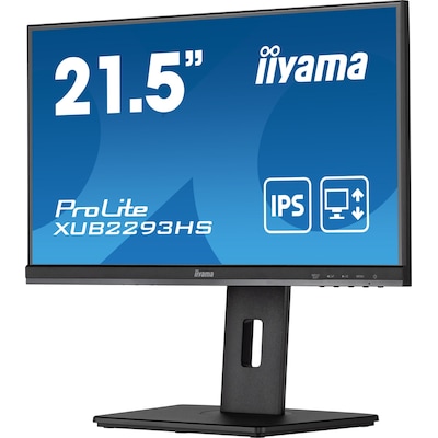 iiyama ProLite XUB2293HS-B5 54,6cm (21,5") FHD IPS Monitor HDMI/DP 75Hz Pivot von Iiyama