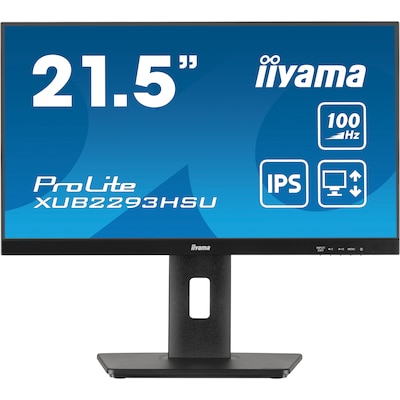 iiyama ProLite XUB2293HSU-B6 54,6cm (21,5") FHD IPS Monitor HDMI/DP/USB 100Hz von Iiyama