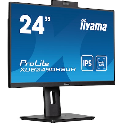iiyama ProLite XUB2490HSUH-B1 60,4cm (23,8") FHD IPS Monitor HDMI/DP Webcam von Iiyama