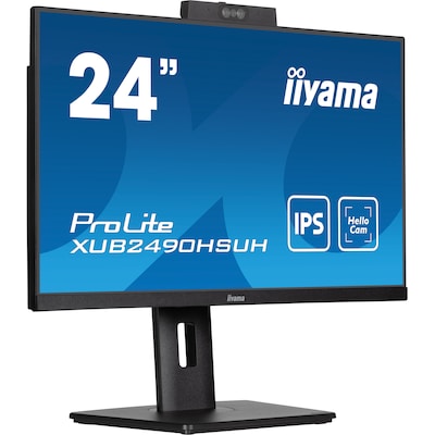 iiyama ProLite XUB2490HSUH-B2 60,5cm (23,8") FHD IPS Office Monitor 16:9 HDMI/DP 100Hz Webcam von Iiyama