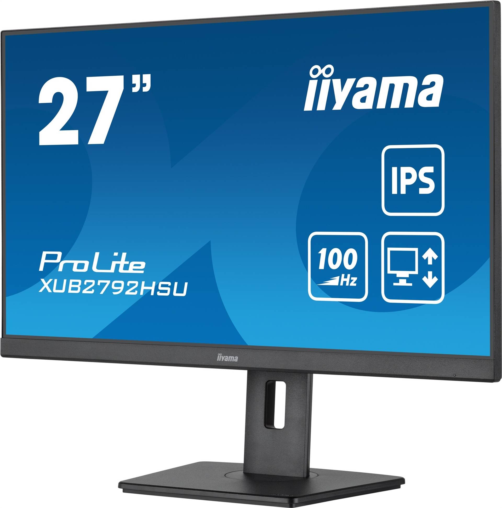 iiyama ProLite XUB2792HSU-B6 - LED-Monitor - 68.6 cm (27) - 1920 x 1080 Full HD (1080p) @ 100 Hz - IPS - 250 cd/m² - 1300:1 - 0.4 ms - HDMI, DisplayPort - Lautsprecher - mattschwarz [Energieklasse E] (XUB2792HSU-B6) - Sonderposten von Iiyama
