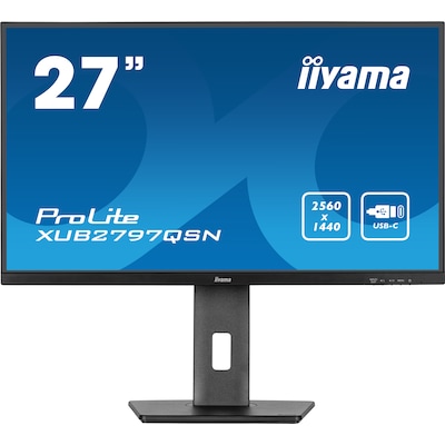 iiyama ProLite XUB2797QSN-B2 68.5cm (27") WQHD IPS Monitor HDMI/DP/USB/USB-C von Iiyama