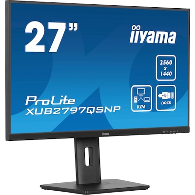 iiyama ProLite XUB2797QSNP-B1 68,5cm (27") WQHD IPS LED-Monitor DP/HDMI/USB-C von Iiyama