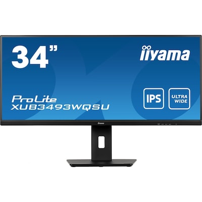 iiyama ProLite XUB3493WQSU-B5 86,4cm (34") UWQHD IPS Office Monitor 21:9 HDMI/DP 75Hz 4ms von Iiyama