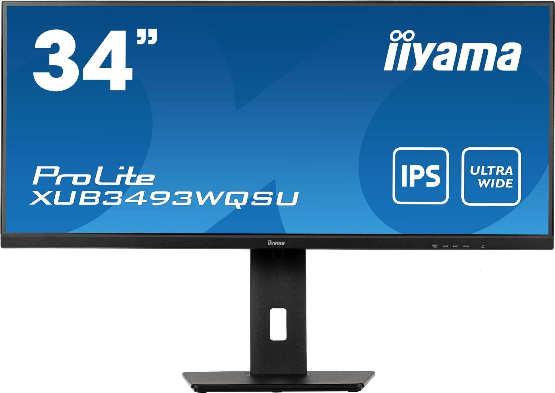 iiyama ProLite XUB3493WQSU-B5 Computerbildschirm 86,4 cm (34 ) 3440 x 1440 Pixel UltraWide Quad HD LED Schwarz [Energieklasse F] (XUB3493WQSU-B5) von Iiyama