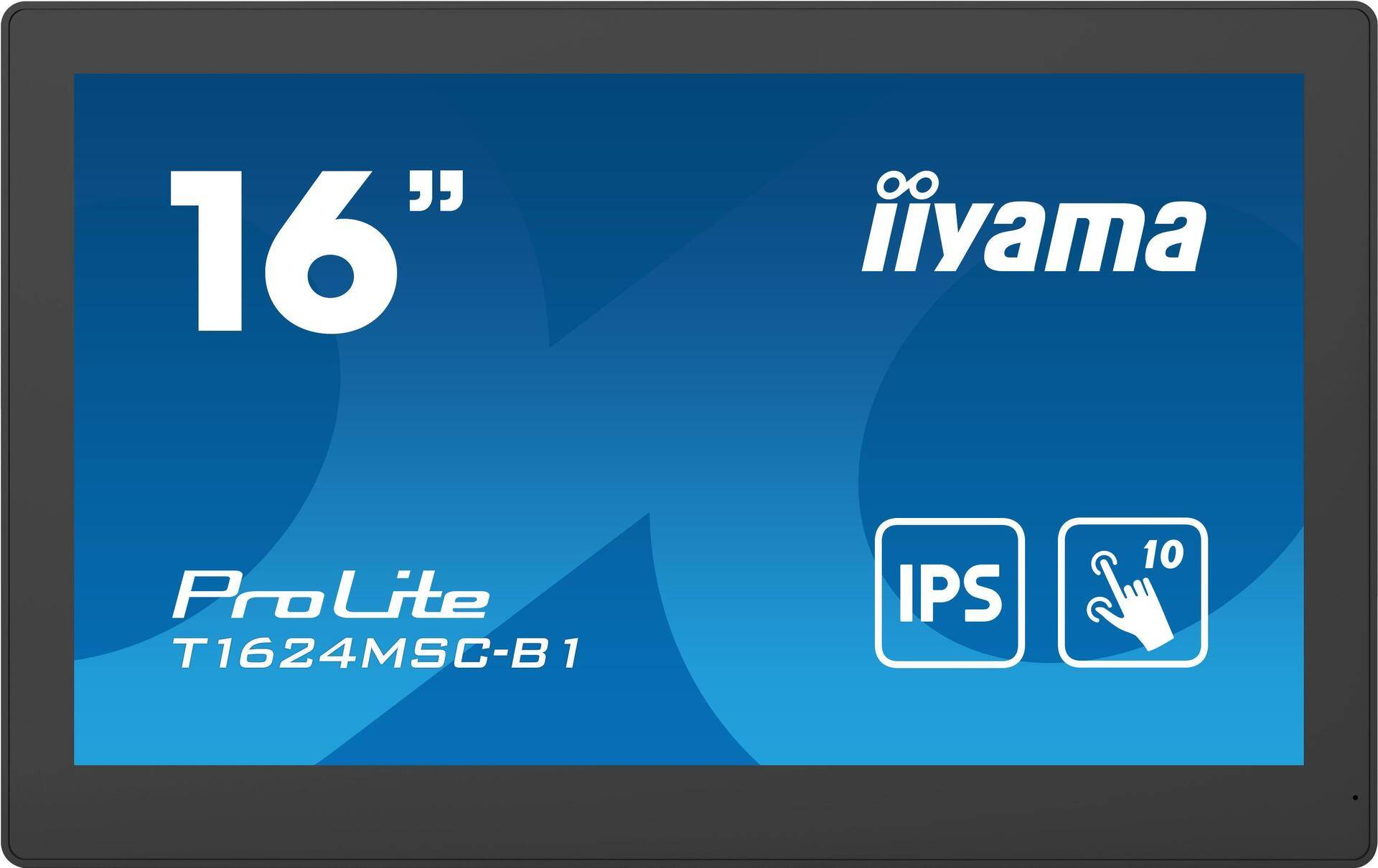 iiyama T1624MSC-B1 Signage-Display Interaktiver Flachbildschirm 39,6 cm (15.6 ) IPS 450 cd/m² Full HD Schwarz Touchscreen 24/7 [Energieklasse G] (T1624MSC-B1) von Iiyama