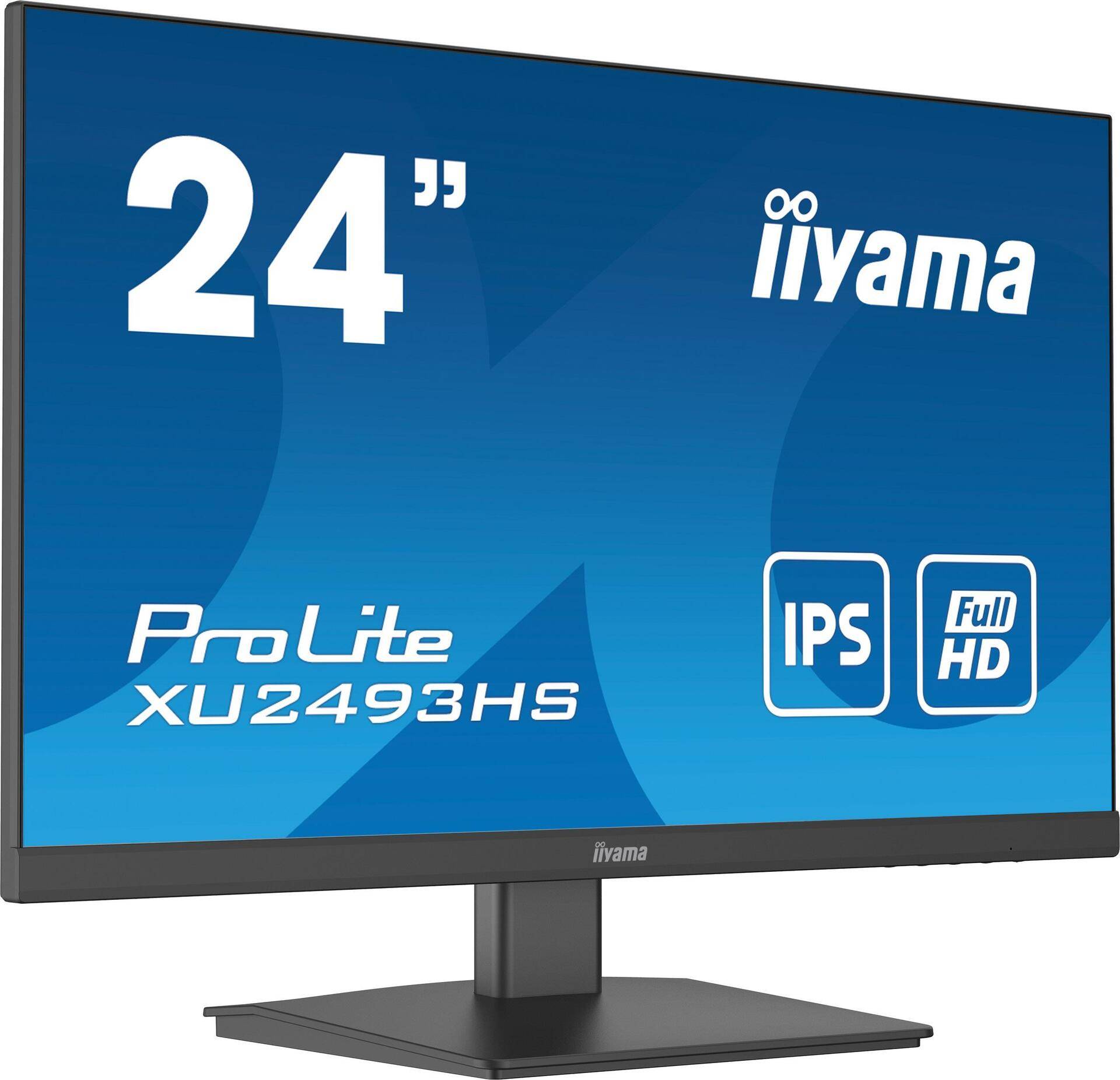 iiyama XU2493HS-B5 Computerbildschirm 61 cm (24 ) 1920 x 1080 Pixel Full HD LED Schwarz [Energieklasse G] (XU2493HS-B5) von Iiyama