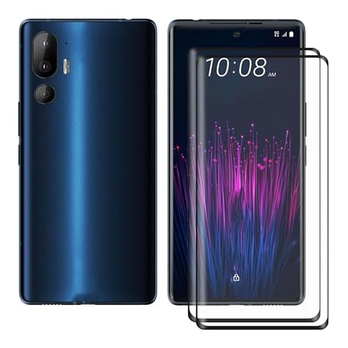 Ikiiqii [2 Sätze Temperierte Folie Schutzfolie Gehärtetes Glass Film für HTC U24 Pro (6.80") 9H Härte HD Kratzfest Film Protector Schutz Keine Blasen von Ikiiqii