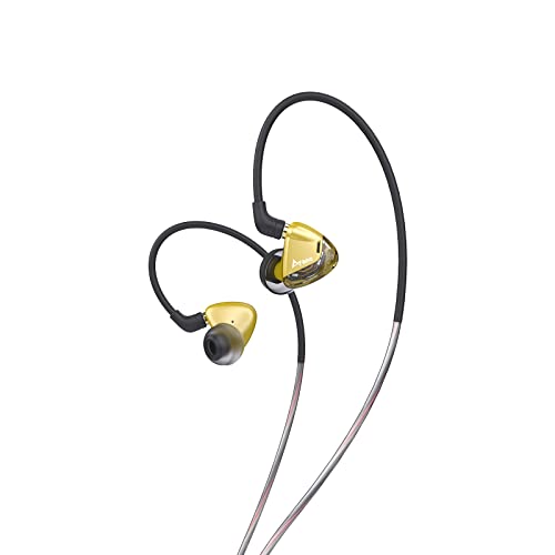 Ikko Opal OH2 In-Ear-Monitor, abnehmbares Design, In-Ear-Kopfhörer, kabelgebunden, goldfarben von Ikko